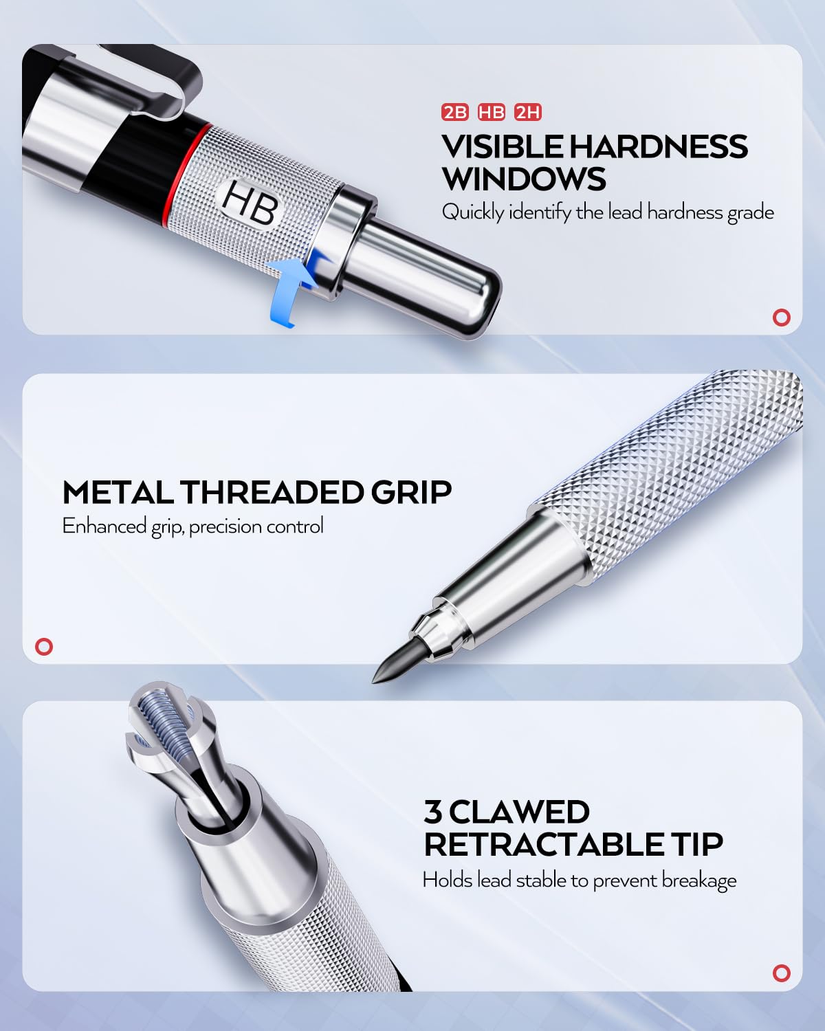 Nicpro 6PCS Art Mechanical Pencil Set