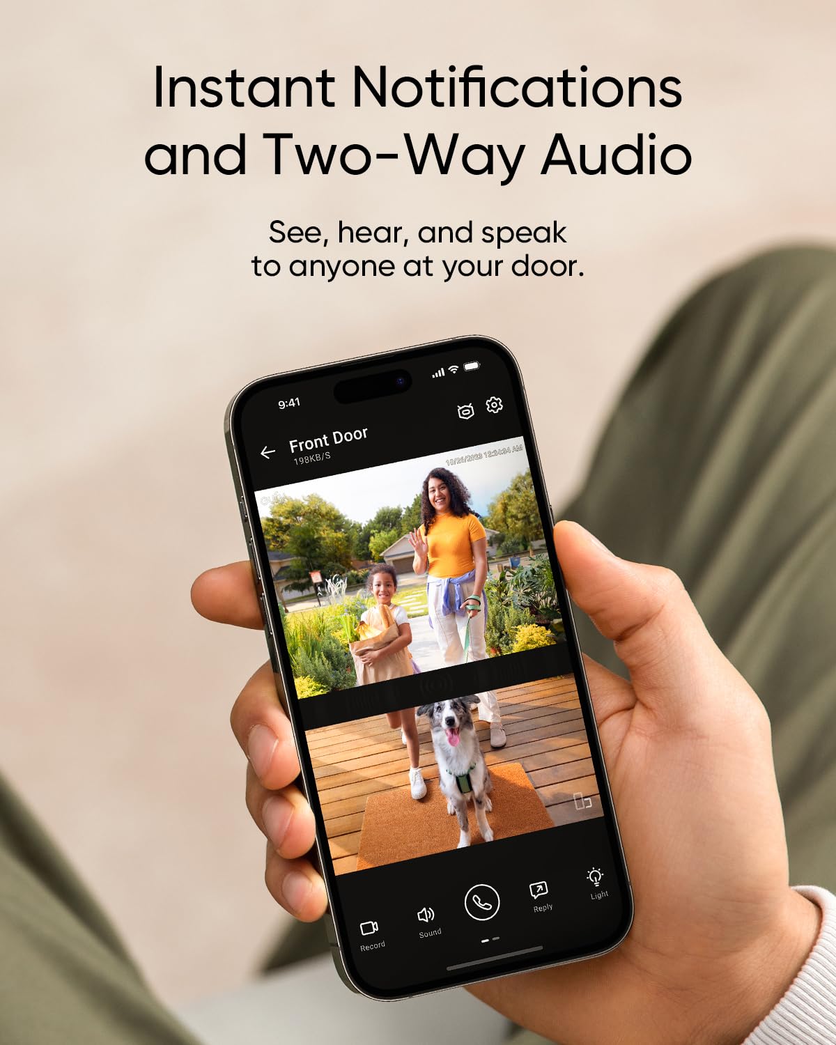 eufy Security Video Doorbell E340, Dual Cameras with Delivery Guard, 2K Full HD and Color Night Vision, Wired or Battery Powered, HomeBase S380
