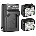 Kastar 2-Pack Battery and AC Wall Charger Replacement for Panasonic HDC-SD1, HDC-SD1-S, HDC-SD3, HDC-SD5, HDC-SD5EG-K, HDC-SD5EG-S, HDC-SD5GC-K