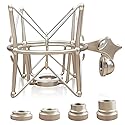 Boseen Microphone Shock Mount Mic Holder - Anti Vibration Spider Shockmount Compatible with Many Condenser Mics Like AT2020 MXL 770 MXL 990 Samson C01