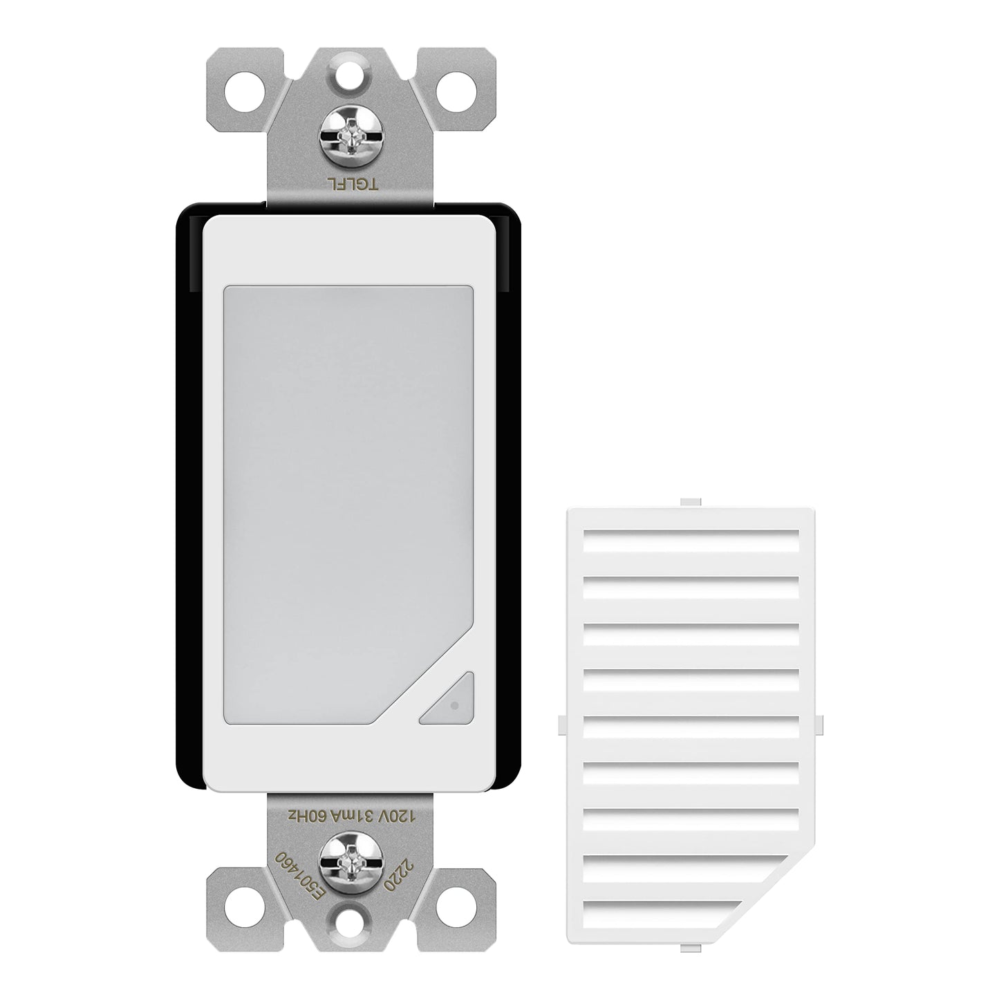TOPGREENER Full Face LED Decorator Night Light with Auto Sensor, White.