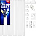 Delamu Cord Hider, 157in Wire Covers for Cords on Wall, Premium Cable Hider Cord Covers for Wires, Cable Management Wire Hiders for TV, Cable Raceway