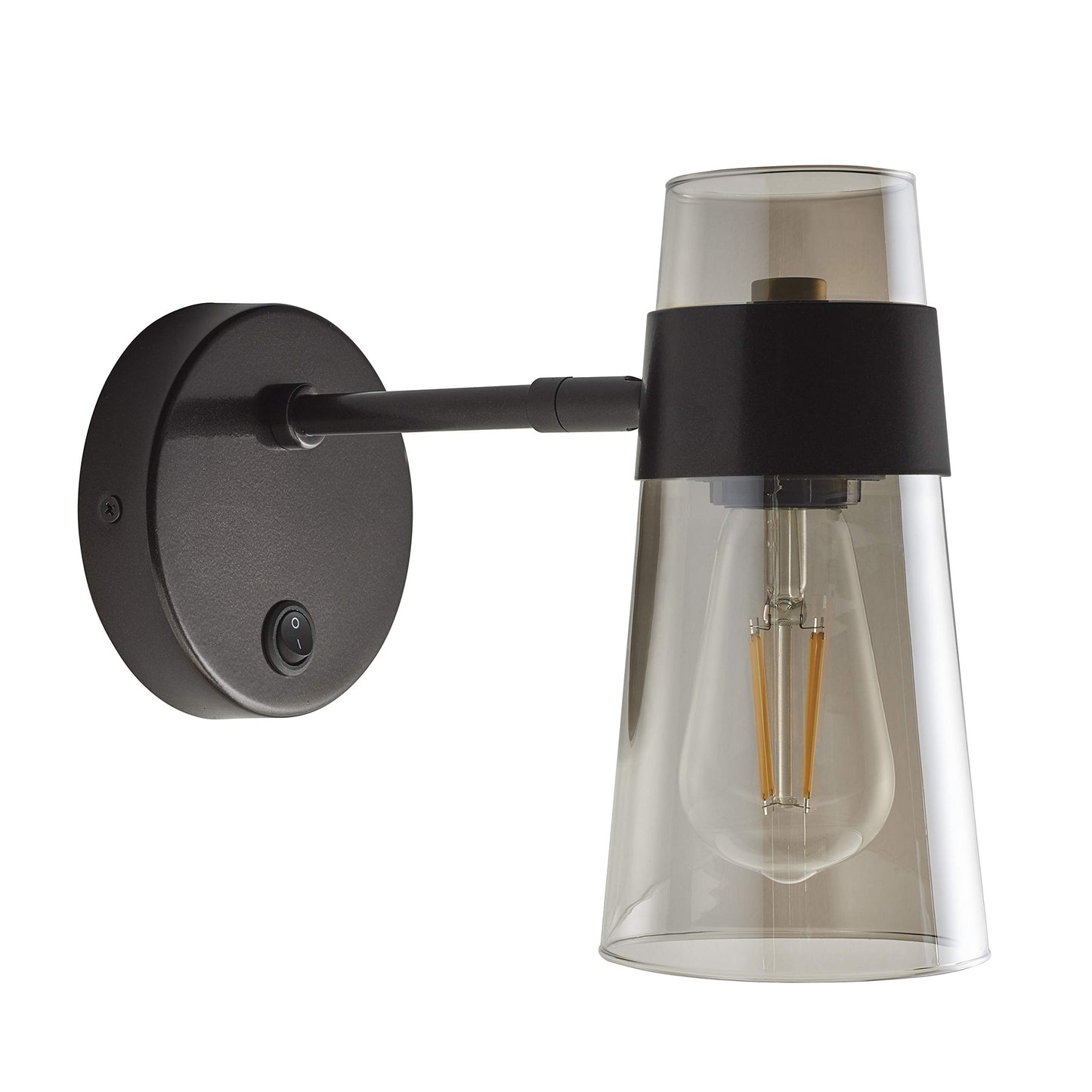 Linea di Liara Ibiza Dark Bronze Wall Sconce Wall Lighting Fixture Swivel Wall Mounted Lamp with On and Off Switch Bedside Wall Lamp for Bedroom Wall