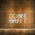 Don't Quit LED Neon Sign for Wall Decor, DO IT Neon Lights Party Decorations, USB Powered Switch Neon Lights lighting adjustable for Office Room, Gym