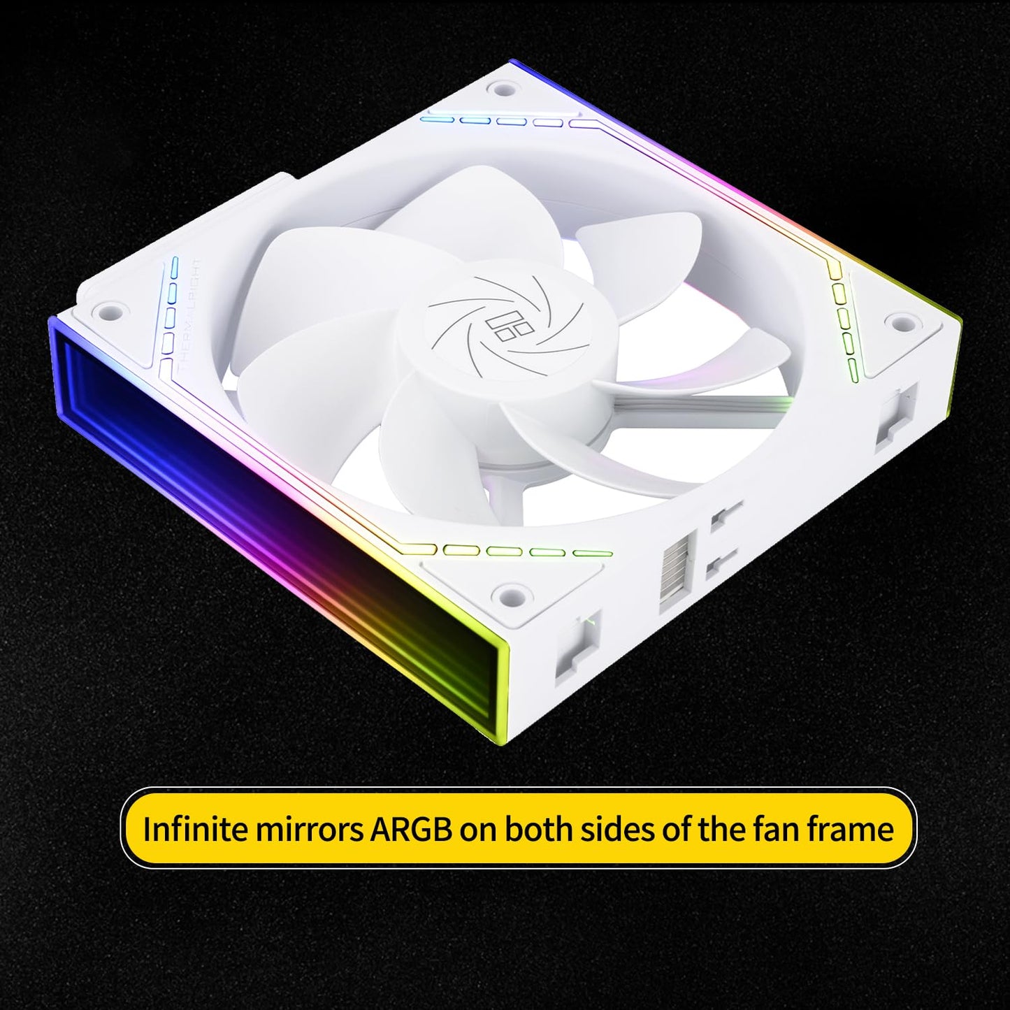 Thermalright TL-M12QRW X3 Case Fan-120mm Quiet,Wireless Splicing Building Block CPU Fan Reverse,Infinity Mirror ARGB Lighting Effects,New Power Chip