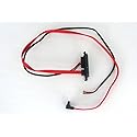 Micro SATA Cables|Intel NUC SSD 18 Inch Internal 22 Pin SATA Replacement Cable Harness - SATA 7+15 Pin 90 Degree to SATA 7 Pin and 5 Pin 1.25mm Pitch