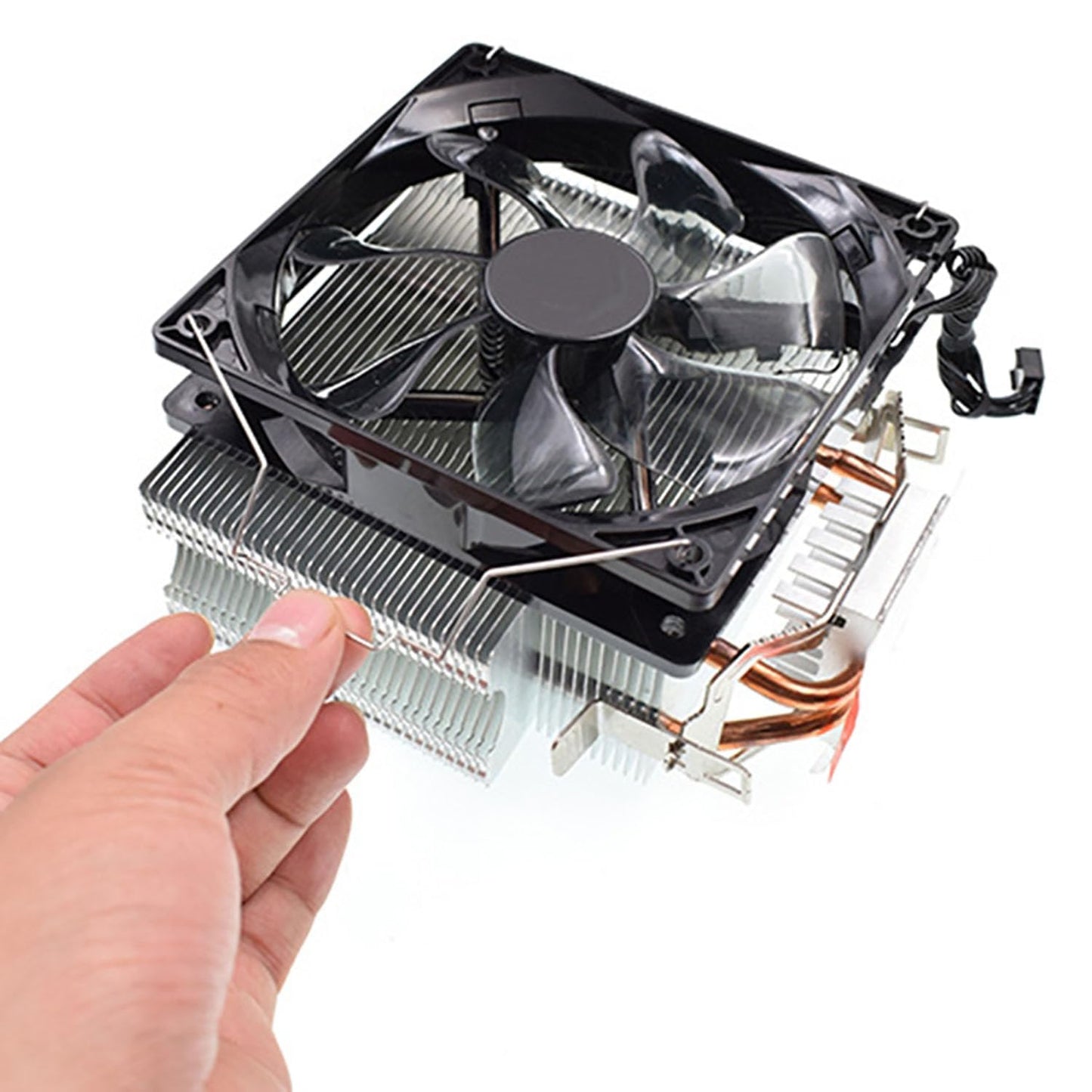 Lovelysp Fan Buckles CPU Heatsink Fan Buckles 12CM Wire Buckle Upper Hook Type Fixing Clips Computer Cooling Accessories-4PCS
