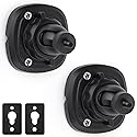 Mippko 2 Pack Speaker Wall Mount Holder for 1/4"-20 Threaded Keyhole,2 Pack Adaptors Compatible with Non 1/4"-20 Threaded Screw Holes,360°Rotation