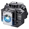 COOBAN ELPLP54 /ELPLP58 Replacement Projector Lamp Bulb with Housing for Epson PowerLite Home Cinema 705HD EX71 EX51 EX31 H309A H310C H328A H328B