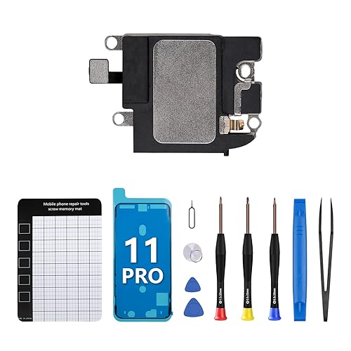 CYKJGS for iPhone 11 Pro Loud Speaker Ringer Buzzer Replacement OEM with Complete Repair Tool Kit Assembly Loudspeaker Audio Performance Sound