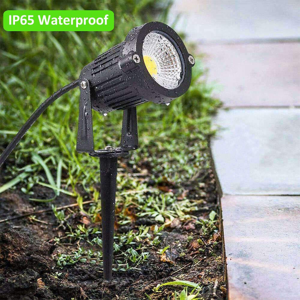 Romwish LED Landscape Spotlight 5W, Outdoor Landscape Lighting 120V Plug-in, 550LM Waterproof LED Landscape Lights, Landscape Spot Lights for Yard