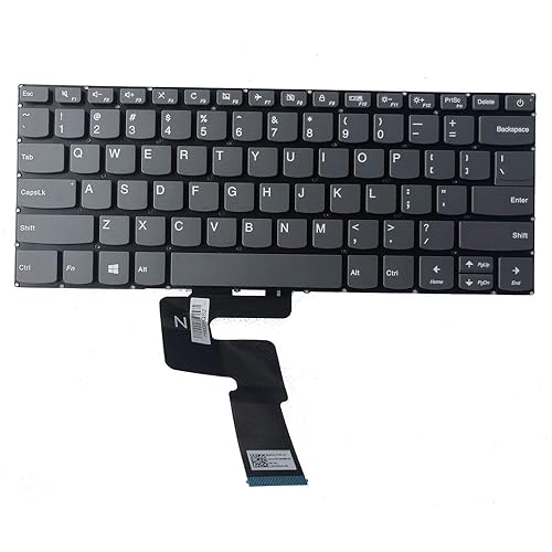 ndliulei New US Black English Laptop Keyboard (Without palmrest) for Lenovo IdeaPad 1-14IGL05 1-14ADA05 130S-14IGM