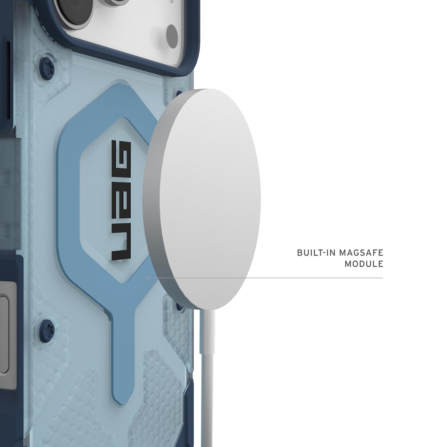 URBAN ARMOR GEAR UAG Designed for iPhone 17 Pro Max Case Pathfinder Clear + Wrist Lanyard Bundle - Compatible with MagSafe Military Grade Protective