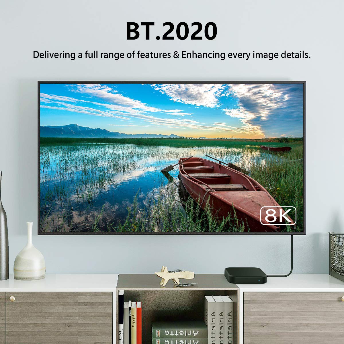 FURUI 8K Fiber HDMI Cable 50ft, Fiber Optic HDMI 2.1 Cable 8K@60Hz,4K@120Hz 48Gbps, Dynamic HDR, eARC Compatible with RTX 3080/3090 Xbox Series X PS5
