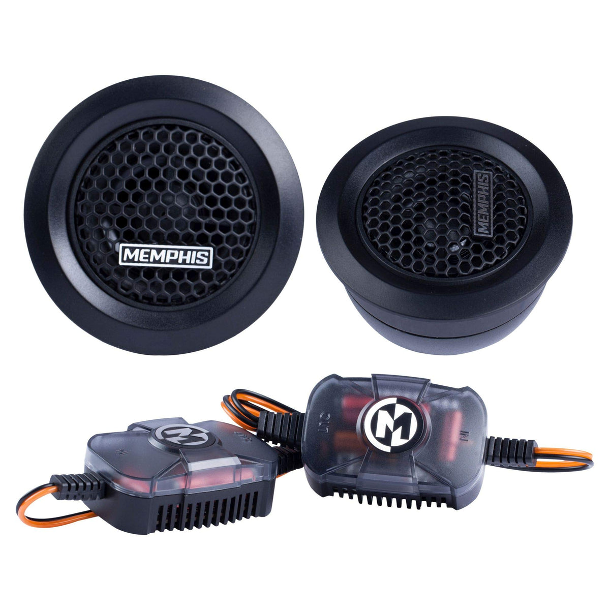 Memphis PRX10 Power Reference Series 1" PEI Dome Tweeters with 2-Way Crossover - Pair