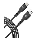 GALVANOX Short Lightning Charging Cable (3 Pack) Apple MFi Certified USB C to Lightning 1ft Braided Charger Cords Compatible with iPhone…
