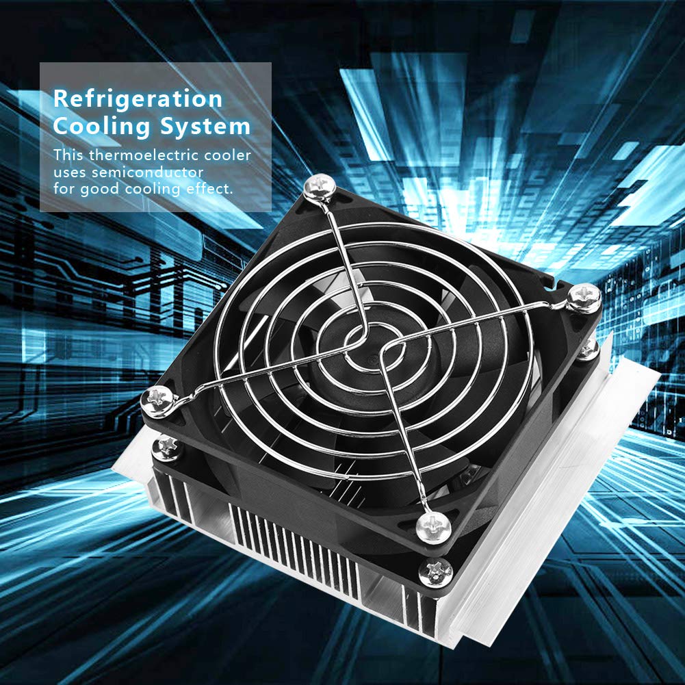 Semiconductor Refrigeration Thermoelectric Peltier Cold Plate Cooler with Fan for Making Small Fridge