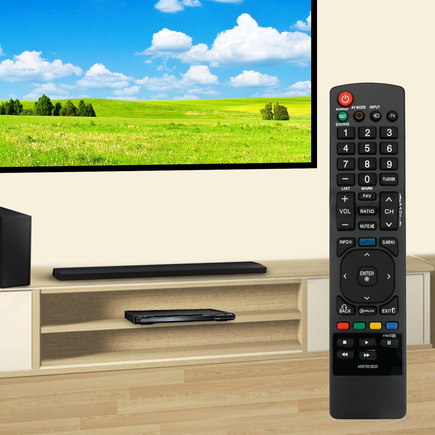 AKB72915235 Replace Remote Control fit for LG Plasma TV 42PT200 42PT250U 42PT330 42PT350 50PV430 50PV450 50PV450C 50PV550U 60PV250 60PV450 42PJ340