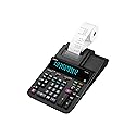 Casio DR-200R-BK Printing Calculator with 2-Color Printing, 12-Digit Front Luminous Display, 4.4 Lines Per Second Speed, Professional Business