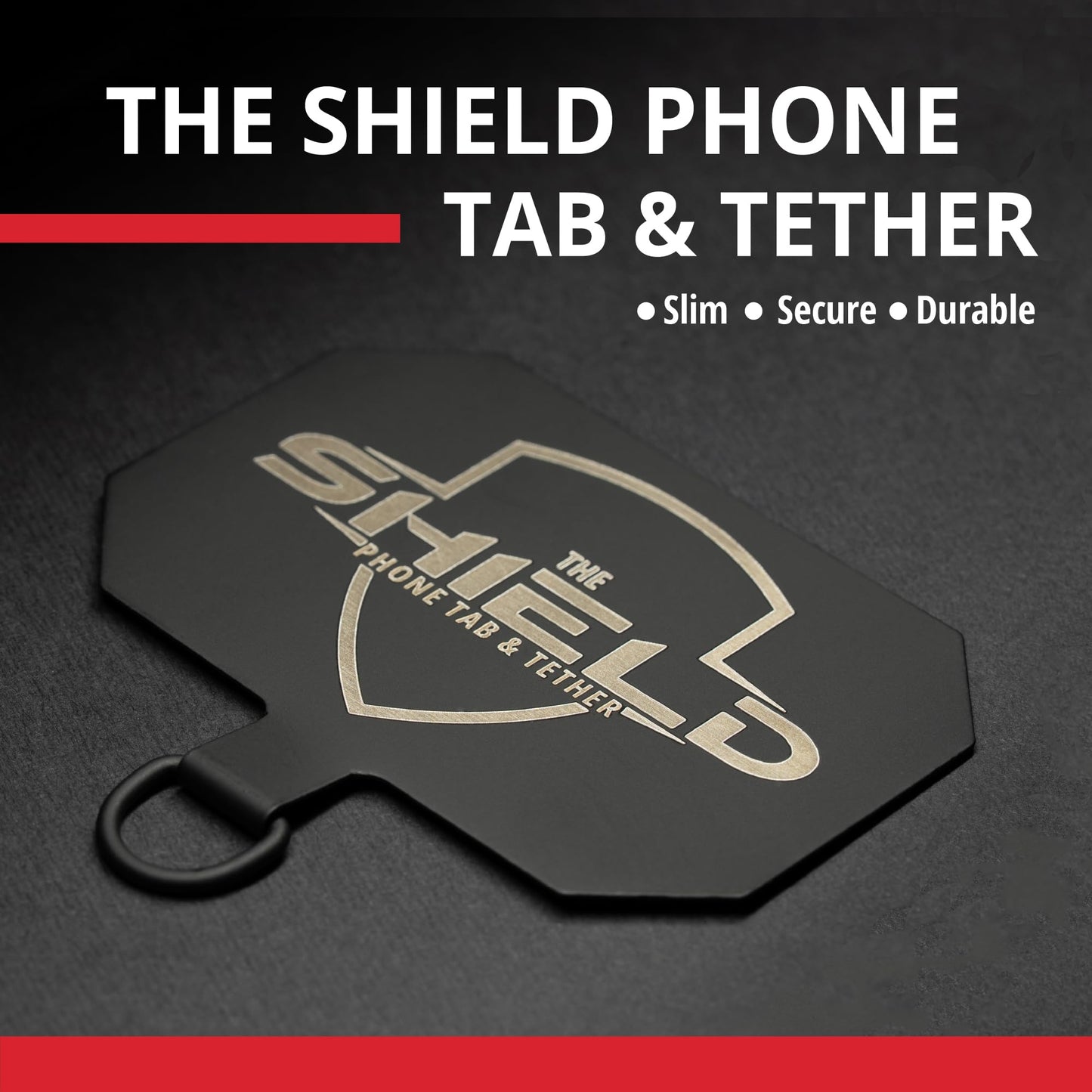 Rogue Fishing The Shield Phone Tab & Tether - Anti Theft Strap with Retractable Phone Tether - Waterproof Leash Lanyard for Kayak, Fishing