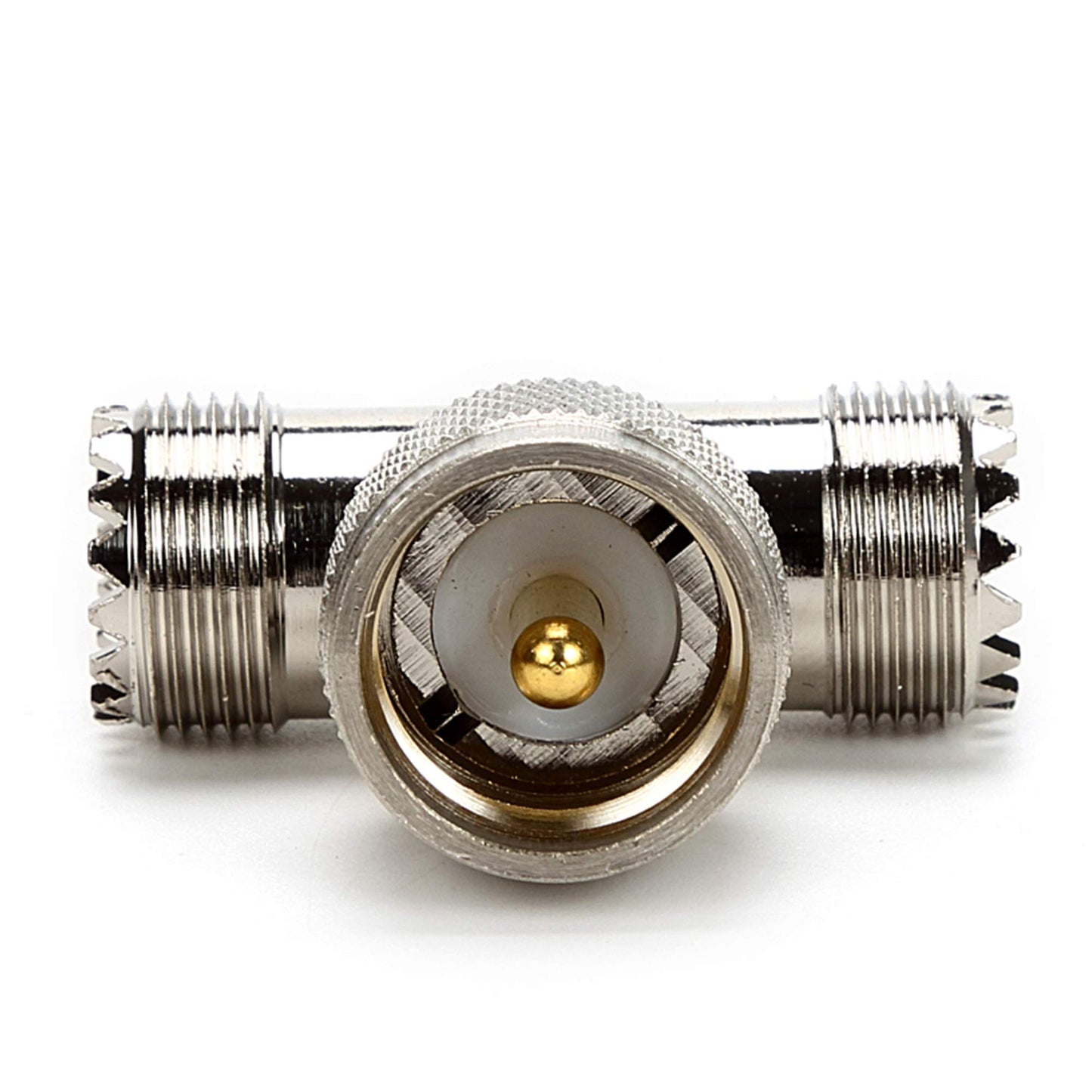 TLS.eagle PL-259 UHF Connector Male to SO-239 Dual Female RF Coaxial Splitter Adapter Pack of 1