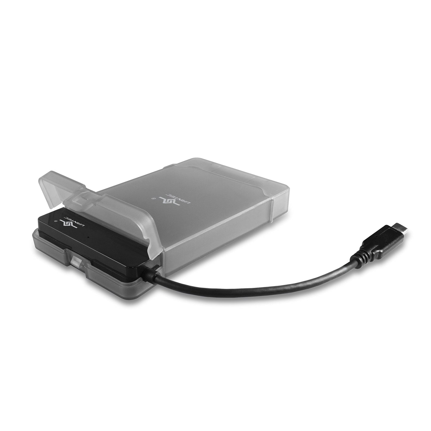 Vantec USB 3.1 Gen 2 Type-C 2.5" SATA SSD/HDD Storage Adapter (CB-STC31-2PB) , black