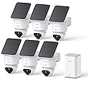 aosu T2 Ultra 4K Security Cameras Wireless Outdoor, 6 Cam Kit, Smart Home Security System with TrueColor Night Vision, AI Recognition & 360° Motion