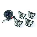 IdeaWorks Butterfly Lights-Sets of 4-Solar Powered-Automatically Turns On at Dusk & Off at Dawn-Space Each Light up to 32”-Easy Installation