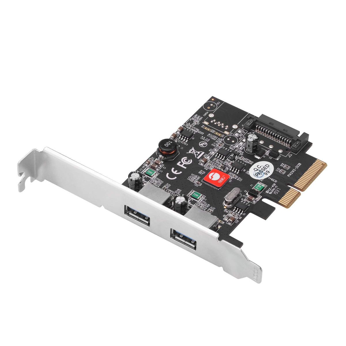 SIIG 2-Port USB 3.1 Gen 2 PCIe Card, 10Gbps, UASP, JU-P20912-S2