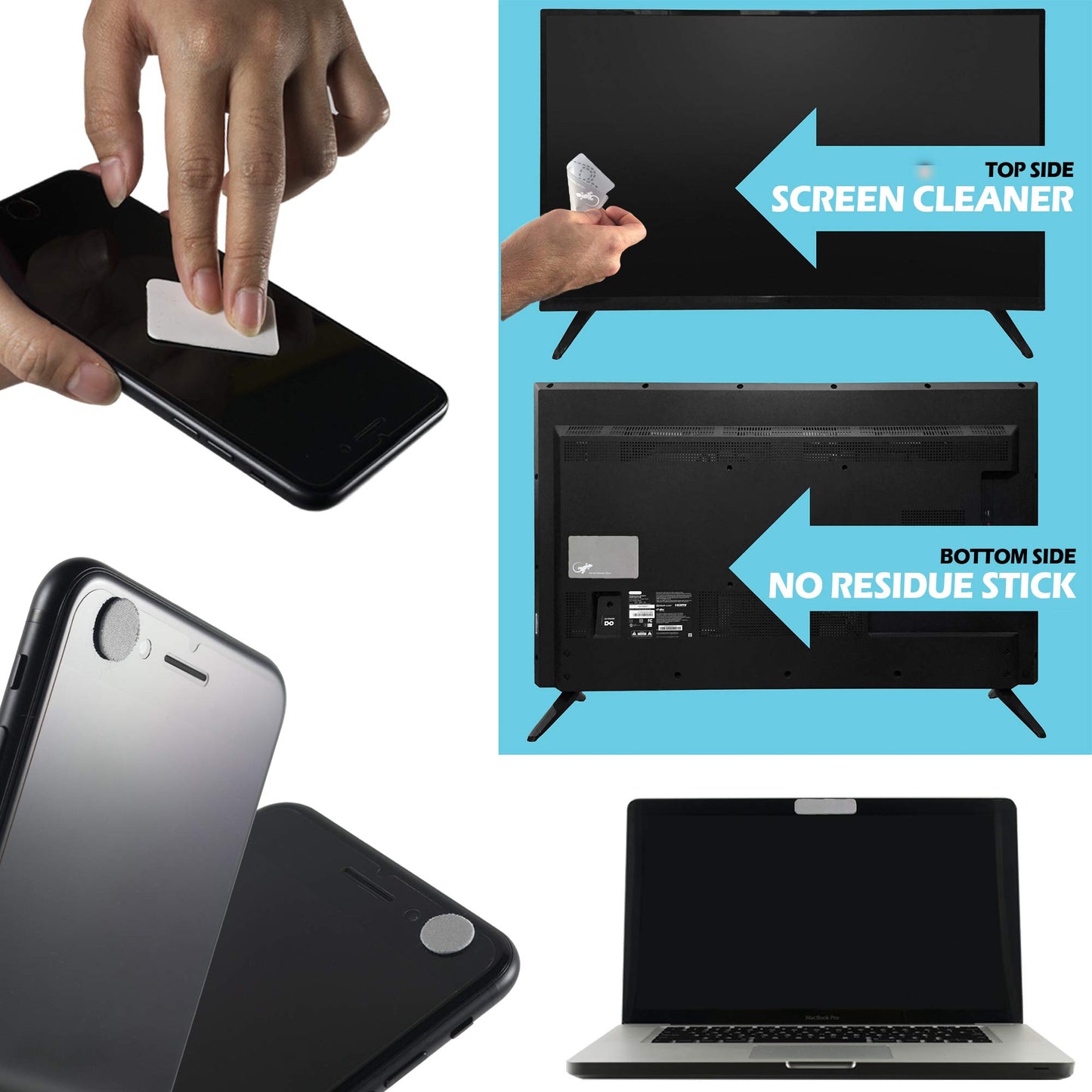Webcam Covers - Laptop Webcam Cover - Tablet Webcam Covers - Smart TV & for Every Size Webcam on Any Device - Reusable/Multi-use - Protect Your
