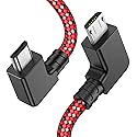 1FT 90 Degree Micro USB to Micro USB Android Phone Tablet OTG Data Cable Right Angle Connector Wire Cord for DJI Spark, Mavic Pro, Platinum, Air, 2