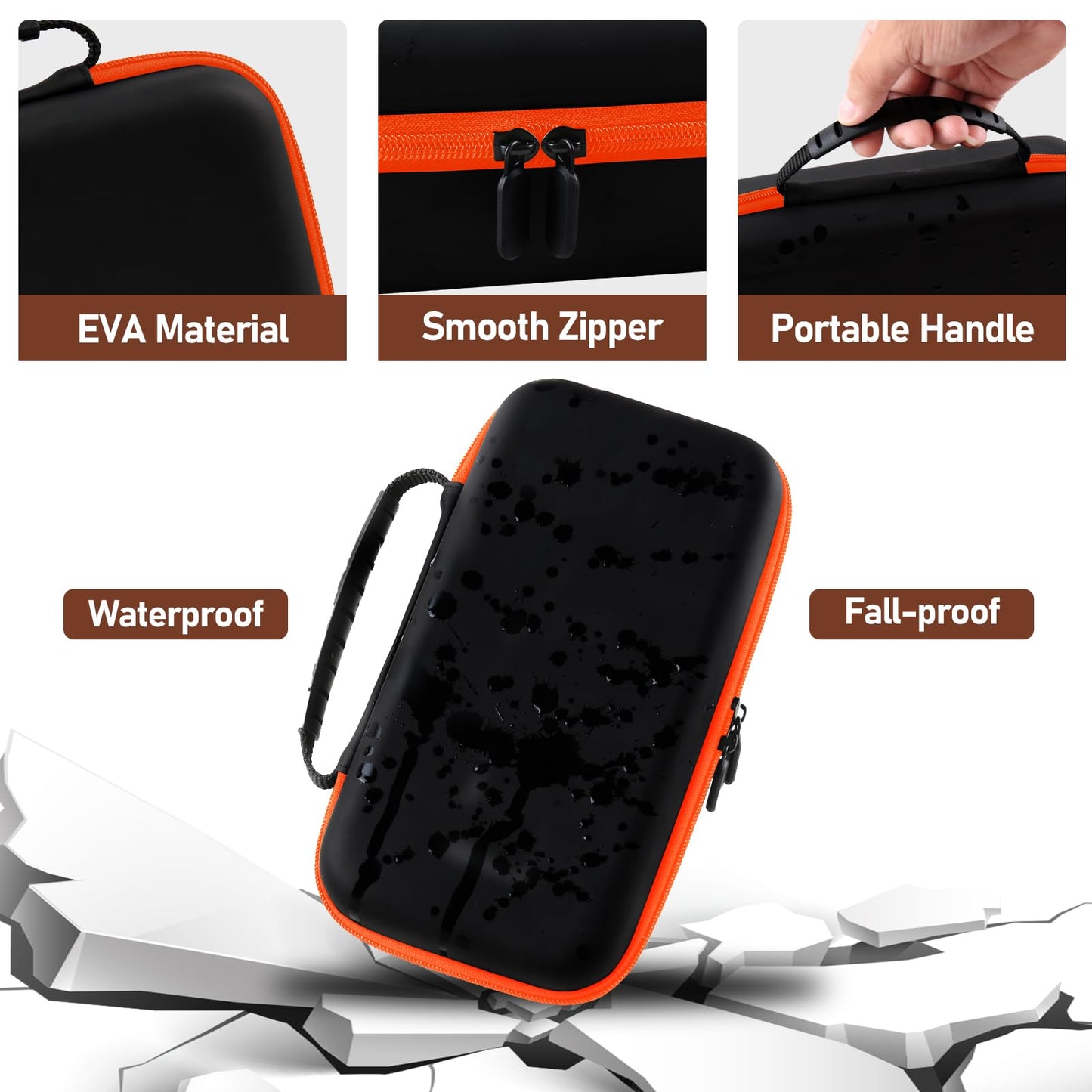 MAILADA Wireless Microphone Case For JBL Wireless Two Microphone System Handheld Dual Mic Travel Bag for Singing or Karaoke for Receivers, Adapters