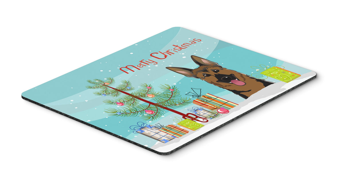 Caroline's Treasures BB1583MP Christmas Tree and German Shepherd Mouse Pad, Hot Pad or Trivet for Home Office Gaming Working Computers Laptop Mouse