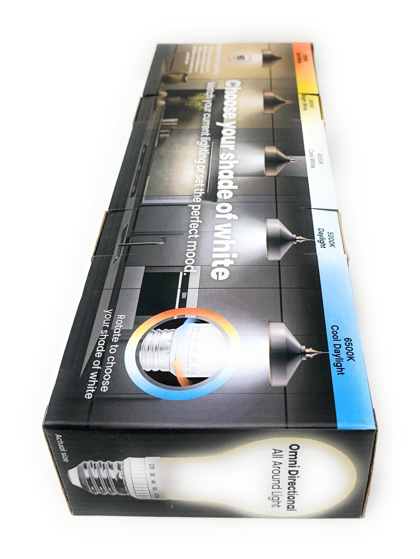 Adjustable White 60-watt replacement A19 LED bulb