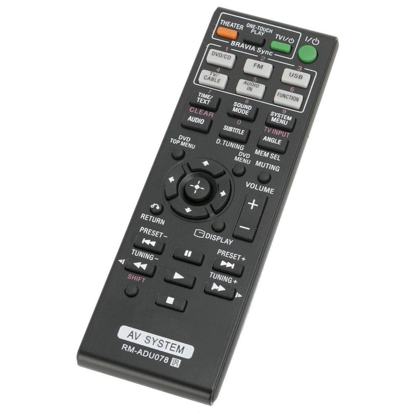 New RM-ADU078 Remote Control Compatible for Sony HCD-DZ610 DAV-DZ170 DAV-DZ171 DAV-DZ175