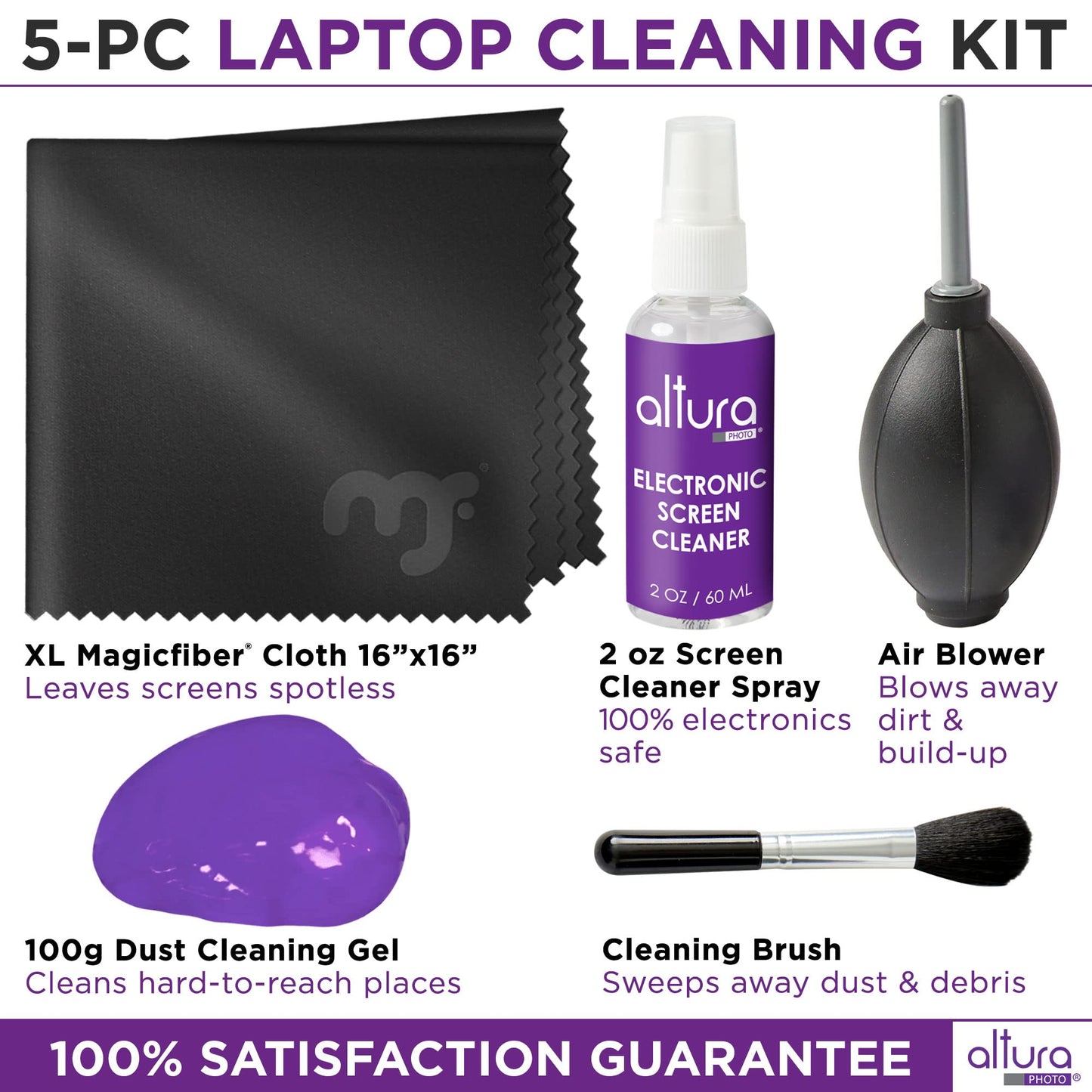 Keyboard Cleaner & Laptop Cleaning Kit - All-In-One Electronic Screen Cleaner for Computer, PC, MacBook, iPhone, Camera Accessories - Gifts for Gamers
