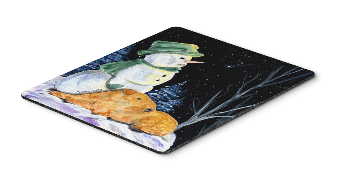 Caroline's Treasures SS8555MP Snowman with Lakeland Terrier Mouse Pad, Hot Pad or Trivet for Home Office Gaming Working Computers Laptop Mouse