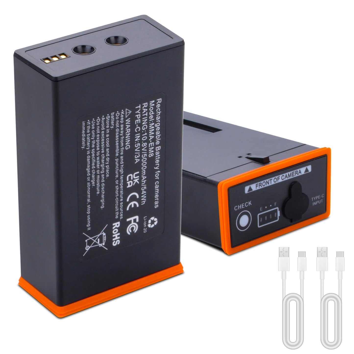 2 Pack Battery Compatible for Moultrie Edge, Edge 2, Edge Pro, Edge 2 Pro Series Cellular Trail Camera, Hunting Cameras Rechargeable Lithium-Ion