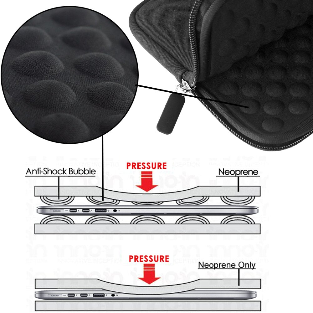 Lacdo Shockproof External CD DVD Hard Drive Sleeve Storage Pouch Bag for Burner Player Writer Blu-Ray