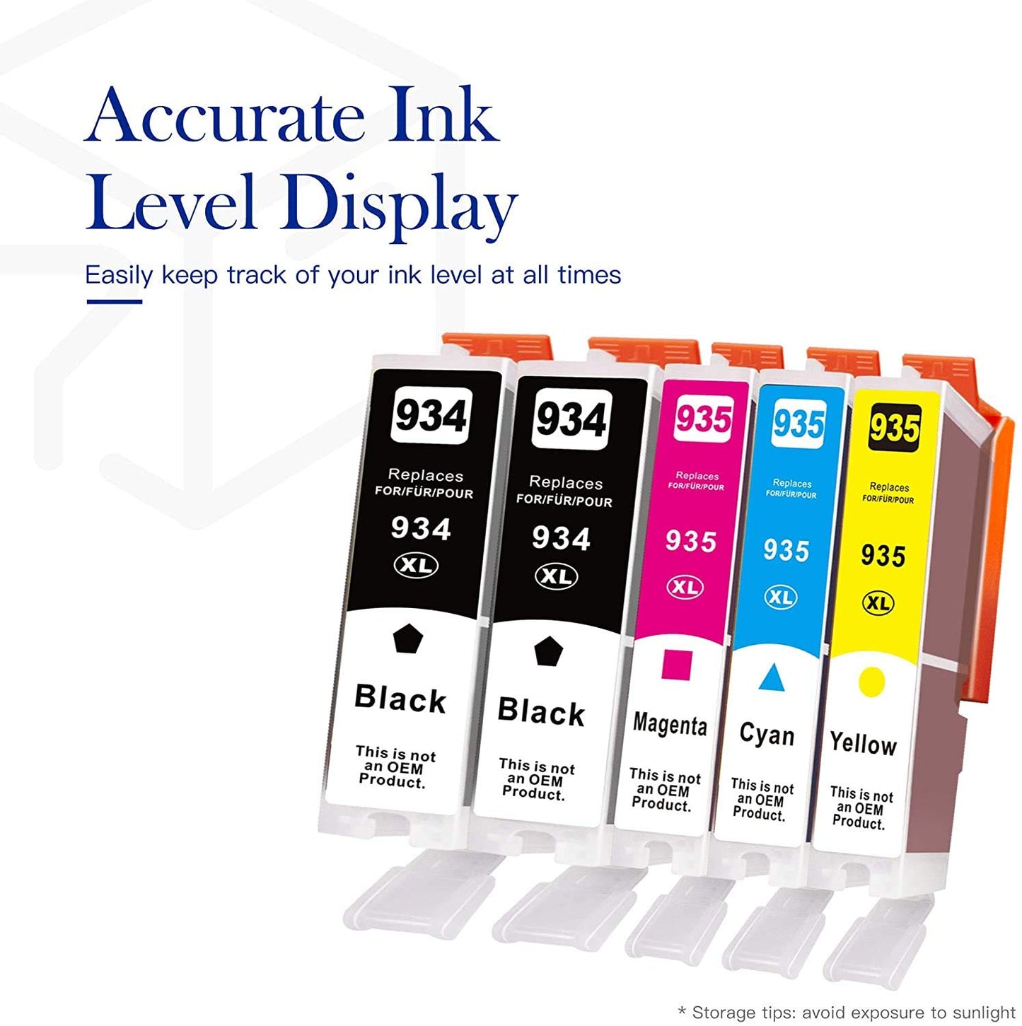 Valuetoner Compatible Ink Cartridge Replacement for HP 934 XL and 935 XL Ink cartridges for OfficeJet Pro 6812 6815 6830 6230 6835 6820 6220 Printer