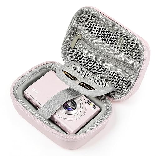 MoKo Digital Camera Case for KODAK PIXPRO FZ55/FZ45/CAMKORY DC403 FHD 1080P/Canon IXUS 285 HS/STUOGYUM DC402-AF, Small Cute Travel Carrying Protective