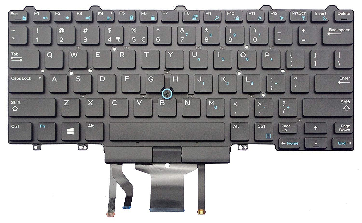 Keyboard go go go Replacement Keyboard for Dell Latitude E5450 E5470 E7450 E7470 Laptop Part Number PK1313D4B00 with Pointer with Backlight US Layout