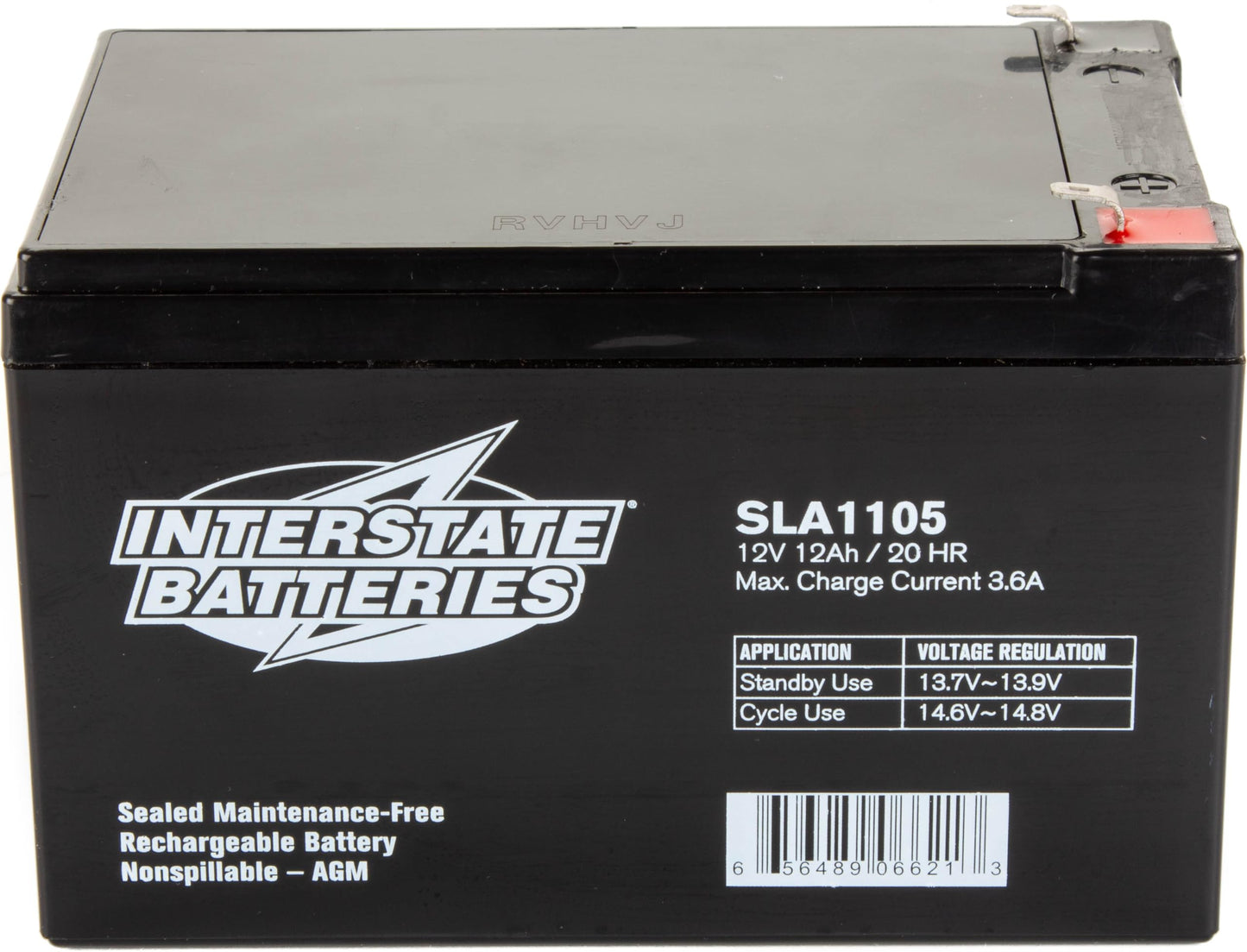 Interstate Batteries 12V 12Ah Battery (F1 Terminal) SLA AGM VRLA Rechargeable Replacement for APC, UPS Backup Systems, Emergency Lighting, Medical…