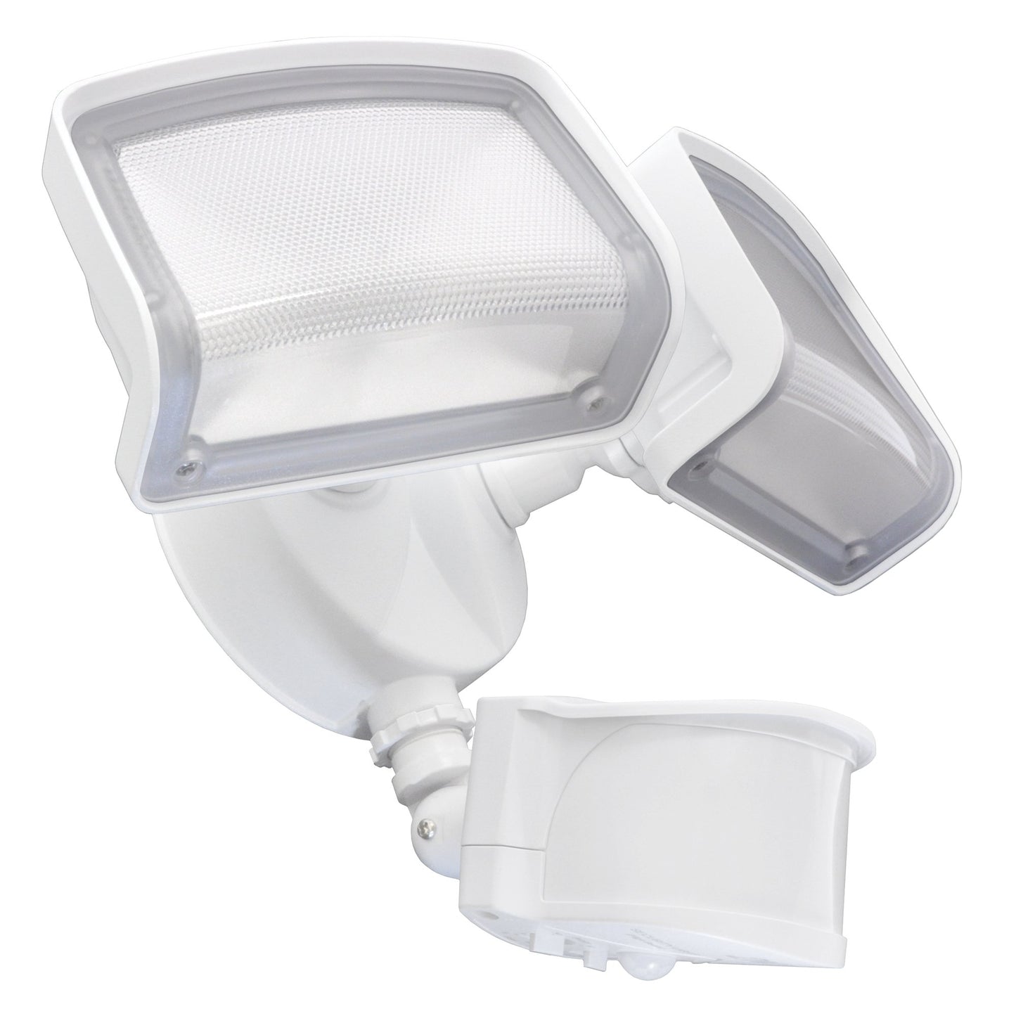 Good Earth Lighting Downfire Two Head Motion Creep Security Light - White
