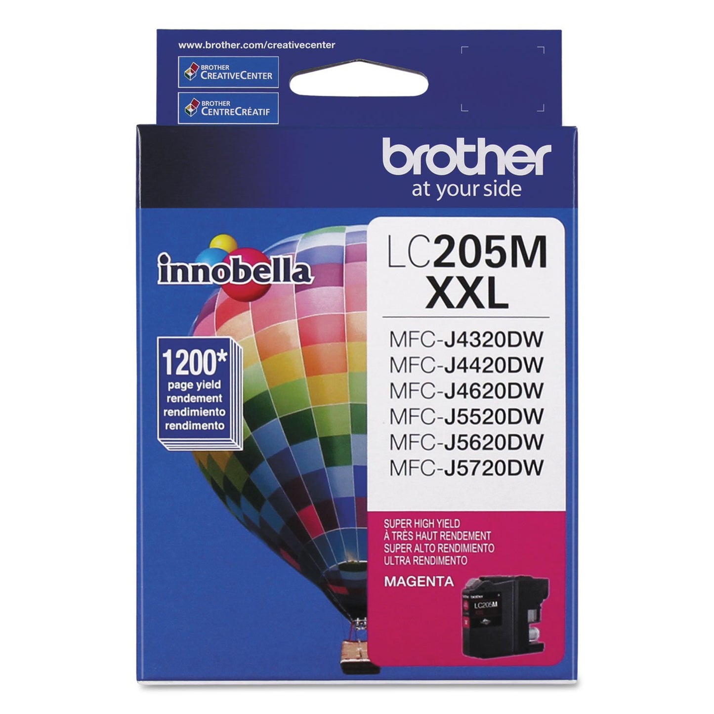 Brother Printer LC205M Super High Yield Ink Cartridge, Magenta