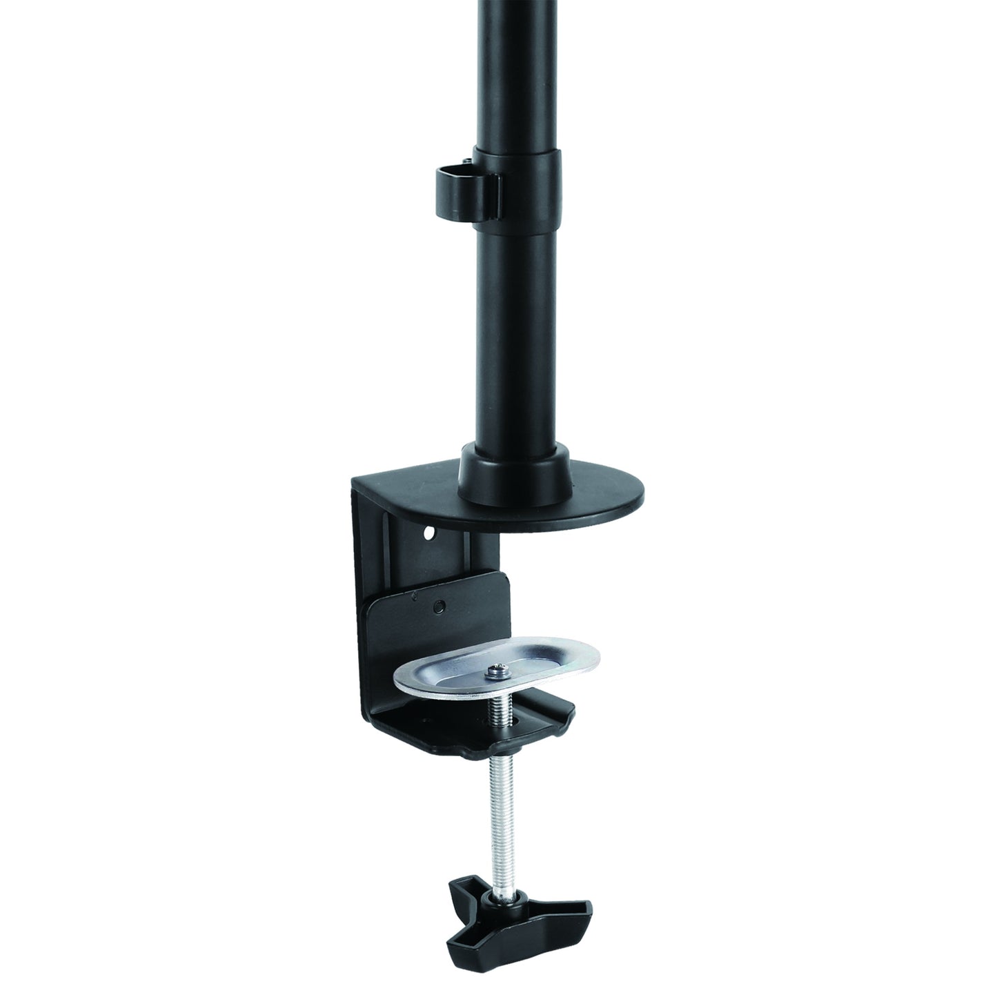 StarTech.com Vertical Desk Mount Dual Monitor Arm - for Monitors 13 to 27 - Adjustable - Desk Clamp/Grommet-Hole Mount - Dual VESA Monitors - Black