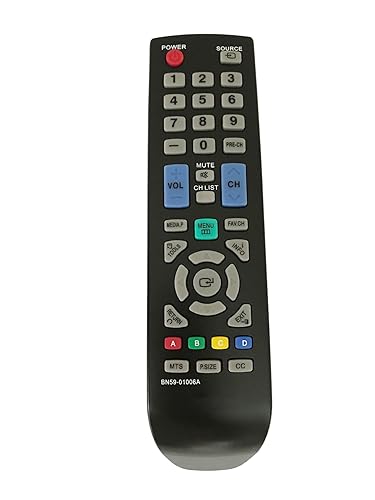 Replacement Remote Control for Samsung LN32C350 PN59D530 LN32D403 LN32D405E5DXZA Smart LCD TVs
