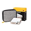 KODAK Ultra Mini Portable Projector | HD LED DLP Rechargeable Pico Projector - 100” Display - Includes Soft Case