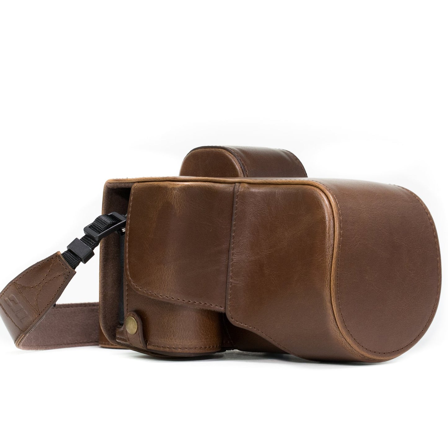 MegaGear Ever Ready Protective Leather Camera Case, Bag for Sony Alpha a7 II, a7R II, & a7S II Mirrorless Digital Camera and Lenses (Dark Brown)