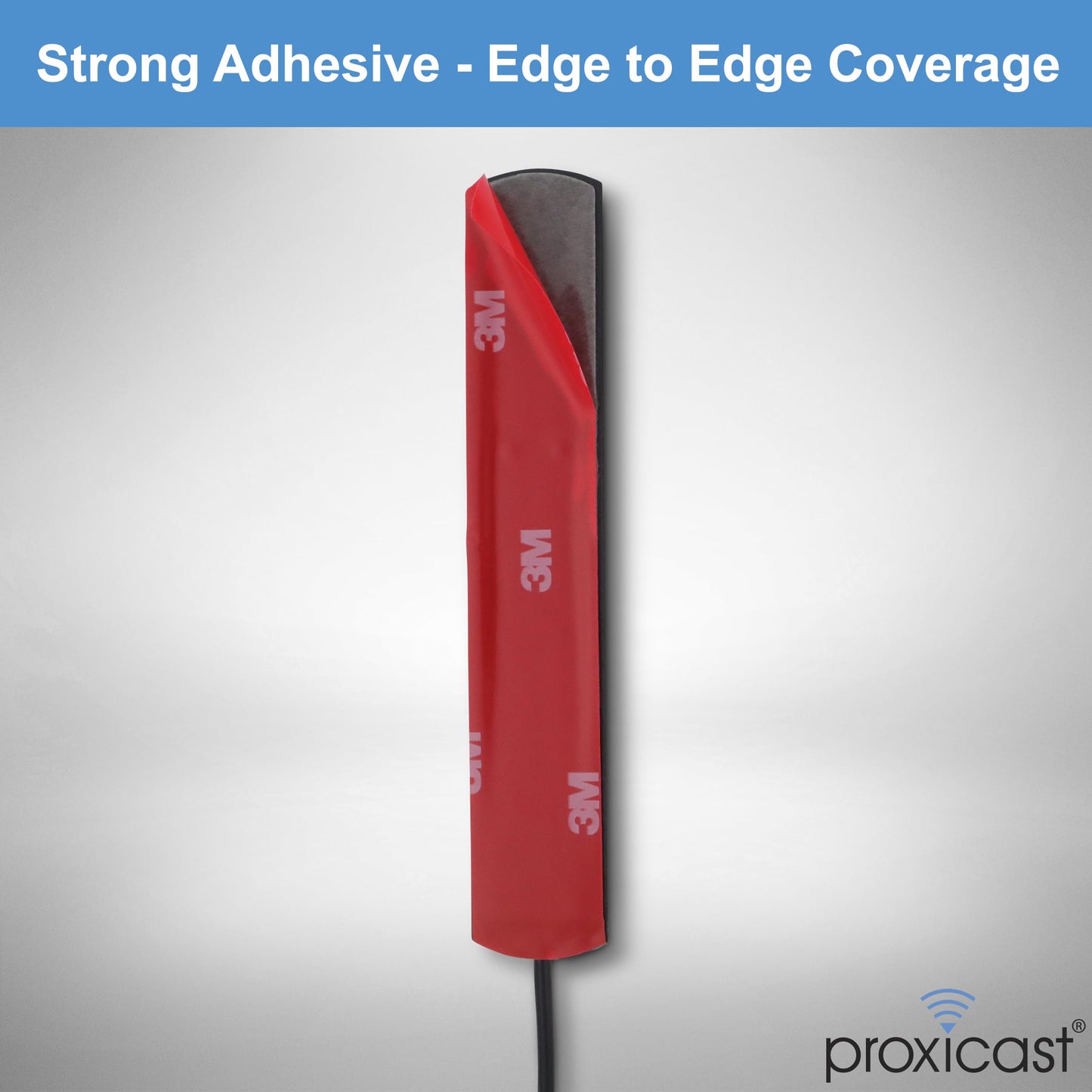 Proxicast 4G / 5G 3.5 dBi Omni-Directional Adhesive Mount Low Profile Flat Stick-On Antenna with 18 in Coax & SMA Male - Compatible with Cradlepoint